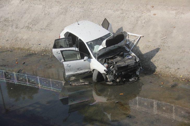 Aracıyla kanala düşen kadın yaralandı G4