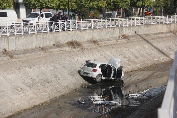 Aracıyla kanala düşen kadın yaralandı G5