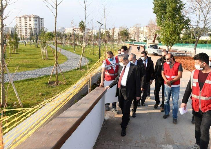 Vali Su, Millet Bahçesi çalışmalarını inceledi G4