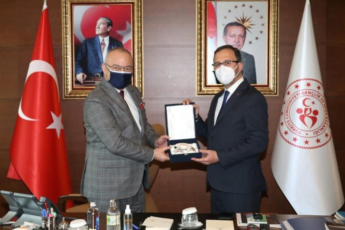 Başkan Erg&uuml;n&rsquo;den Bakan Kasapoğlu&rsquo;na teşekk&uuml;r