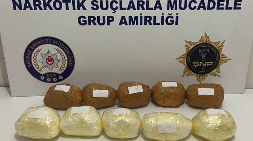 Şırnak&rsquo;ta 7 kilogram metamfetamin ele ge&ccedil;irildi