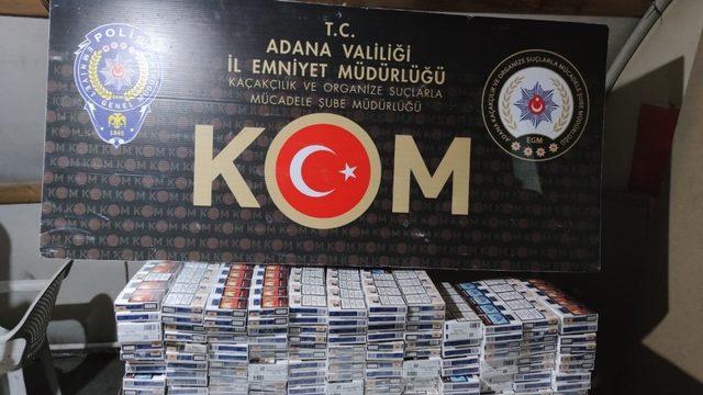 Adana’da kaçakçılık operasyonu