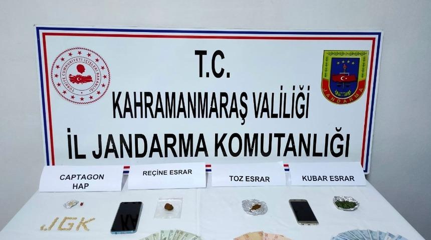 Kahramanmaraş’ta uyuşturucuya 2 gözaltı