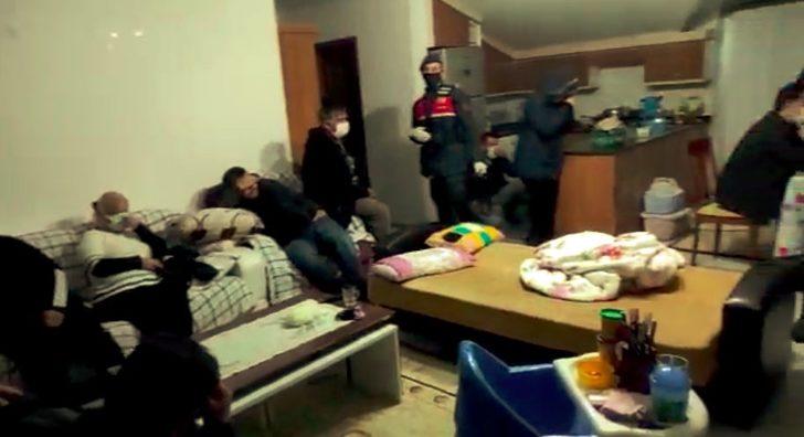 Jandarmadan itfaiye merdiveniyle kumar baskını G5