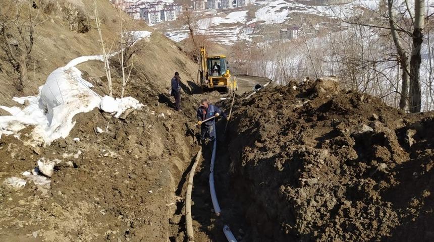 Kentin iki noktasındaki su arızası giderildi
