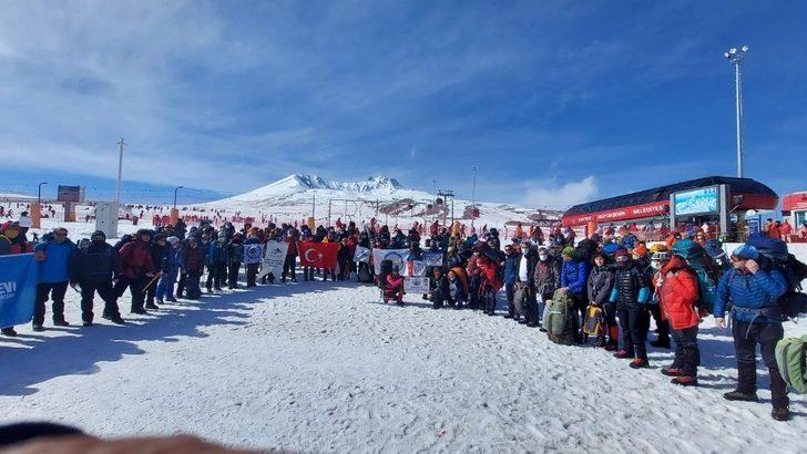 Erciyes Zirve Tırmanışı 130 dağcının katılımı ile başladı G3