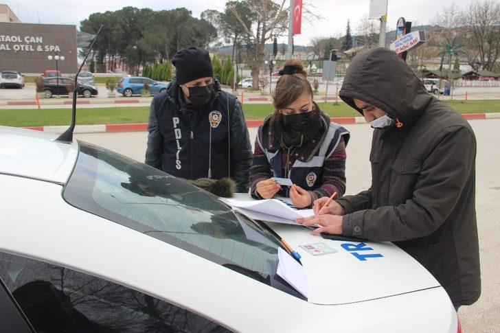 Çan’da sokağa çıkma kısıtlamalarında trafik denetimleri G1