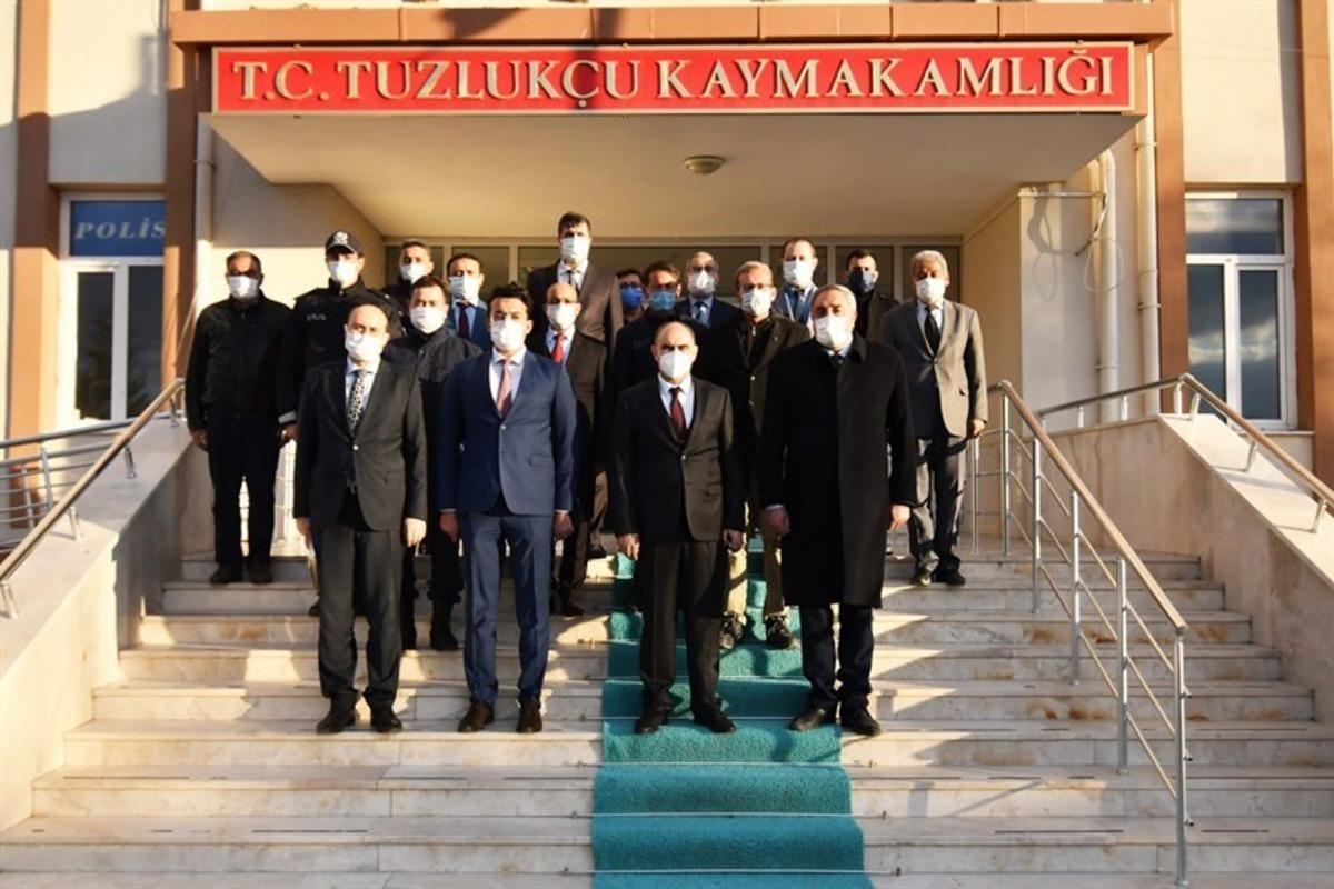 Vali &Ouml;zkan Tuzluk&ccedil;u il&ccedil;esini ziyaret etti