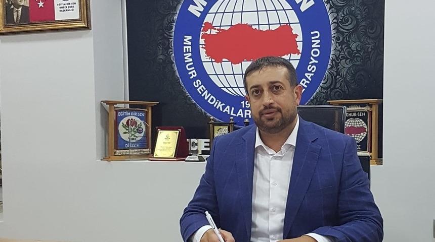 Memur-Sen D&uuml;zce Şube Başkanı &Ccedil;elebi: "Yeni anayasada toplu s&ouml;zleşme kanunu yeniden ele alınmalı"