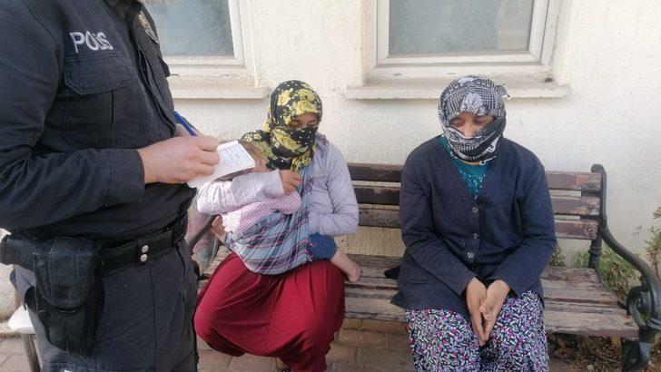 Kucaklarında bebekle polise yakalanan dilencilere 16 bin lira ceza G5