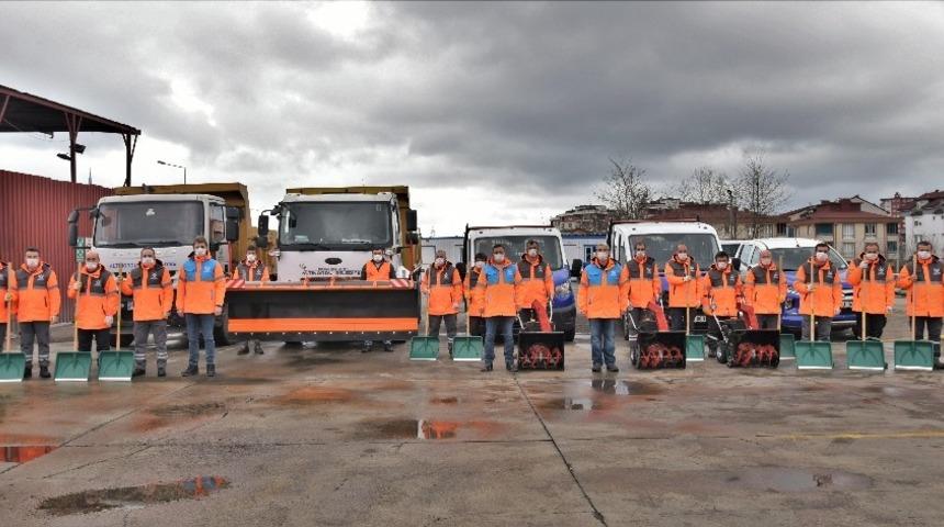 Altınordu Belediyesi kar ile m&uuml;cadeleye hazır