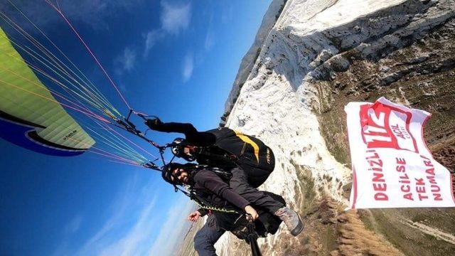 Pamukkale semalarında ’Acilse Tek Numara 112 Acil Çağrı’ mesajı