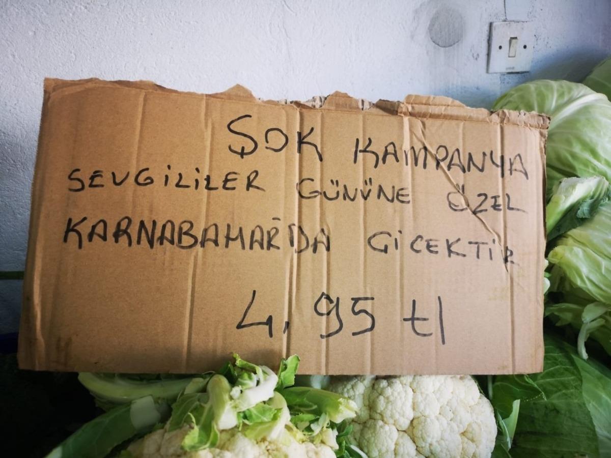 Halk arasında &rsquo;&ccedil;i&ccedil;ek&rsquo; olarak bilinen karnabaharda 14 Şubat kampanyası