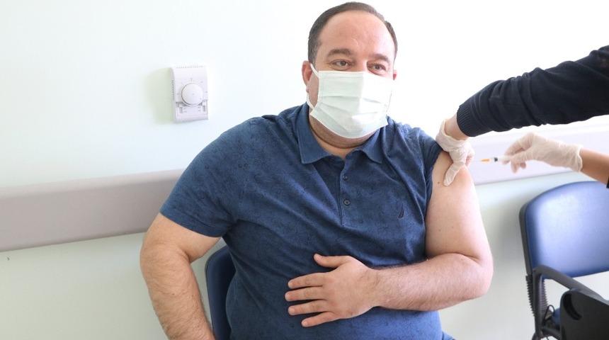 Belediye Başkanı korona aşısı oldu