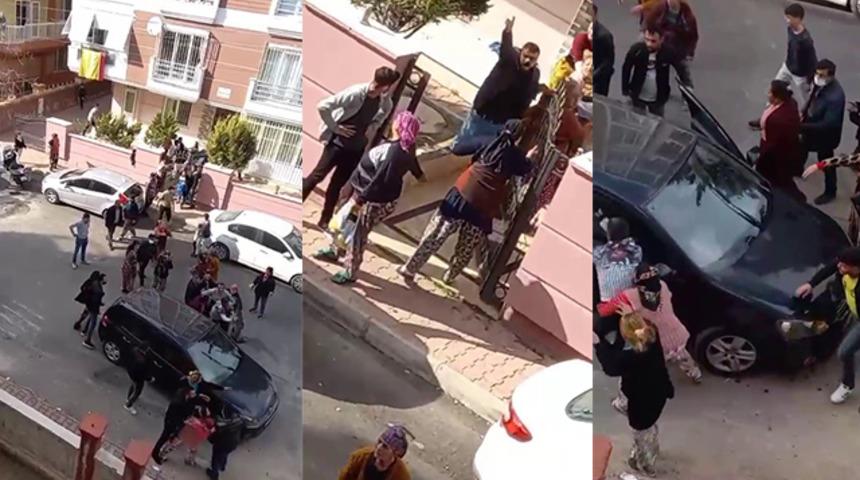Antalya’da komşu iki aile birbirine girdi, ortalık savaş alanına döndü