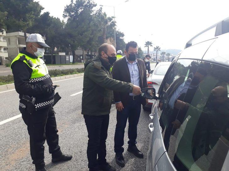 Aliağa’da sokağa çıkma kısıtlamasında denetim G4