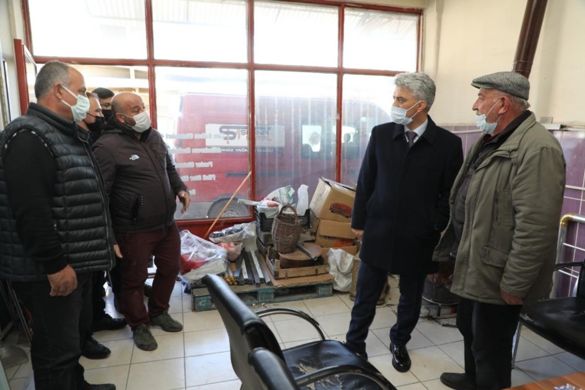 Validen esnaf ziyareti