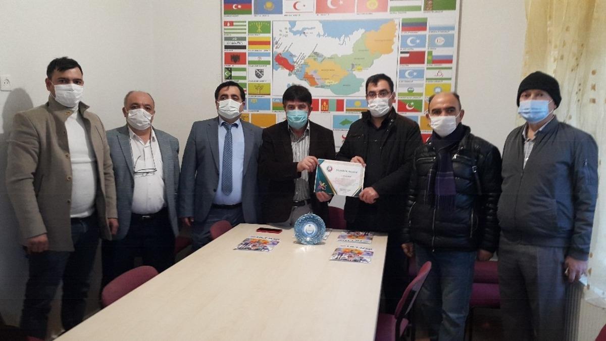 Eskişehir Kızılma Turan Derneği&rsquo;ne teşekk&uuml;r belgesi