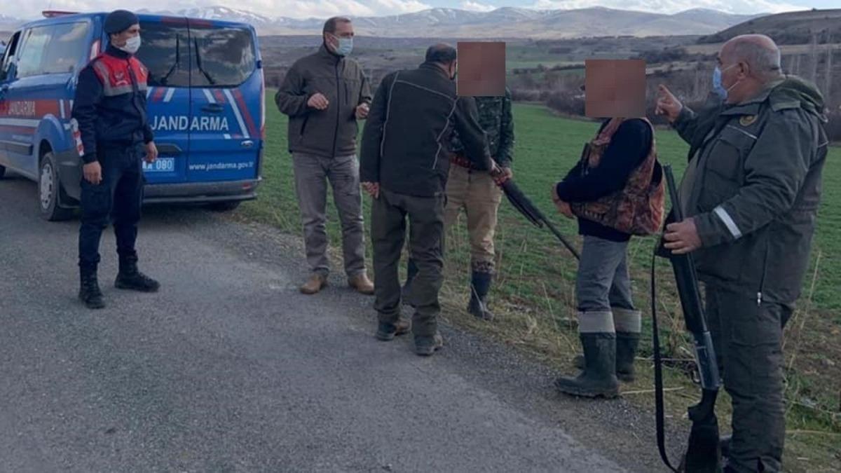 Sokağa &ccedil;ıkma kısıtlamasında ava giden 6 şahıs yakalandı