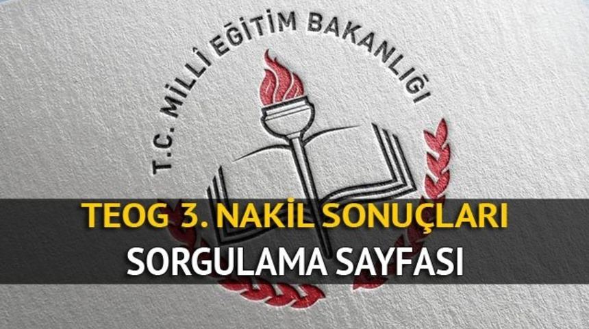 TEOG 3. nakil sonuçları açıklandı! İşte E-okul TEOG nakil sonuç sorgula ekranı!