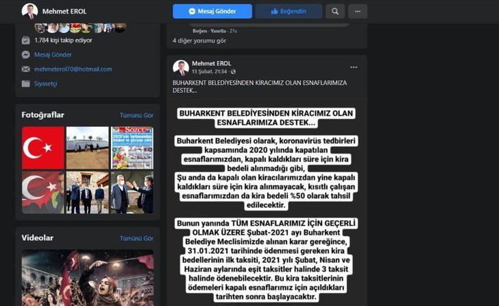 Başkan Erol’dan Kira Bedeli iddialarına tepki G2