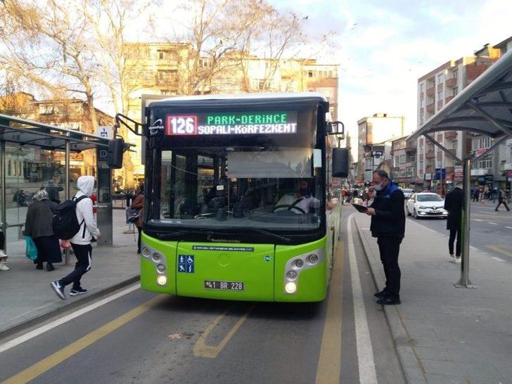 Toplu taşıma araçlarında korona virüs denetimleri sürüyor G3