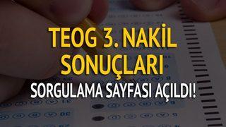 Son dakika! TEOG 3. nakil sonuçları ilan edildi ve sorgulama sayfası acildi!