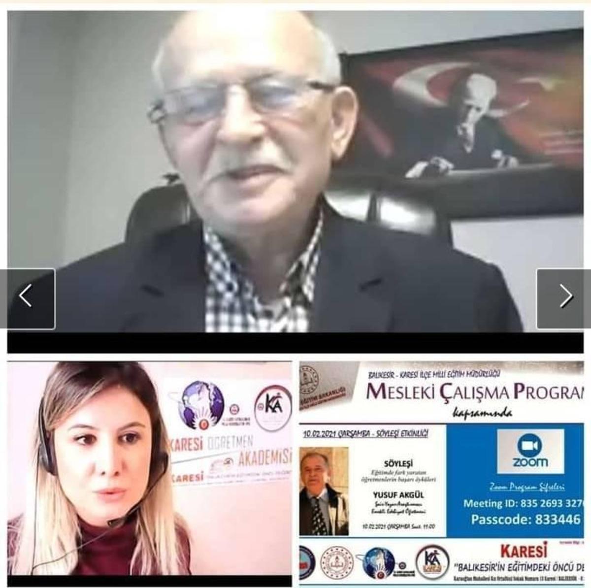&Uuml;nl&uuml; yazar ve şair Yusuf Akg&uuml;l&rsquo;den &ouml;ğretmenlere eğitim