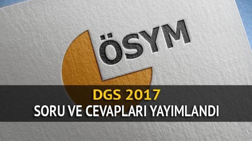 DGS soruları ve cevapları yayımlandı! 2017 DGS soru kitapçığı nasıl kontrol edilir?