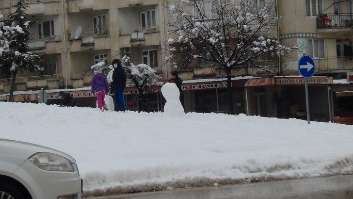 Kar yağışına dayanamayan ağaçlar kırıldı G5