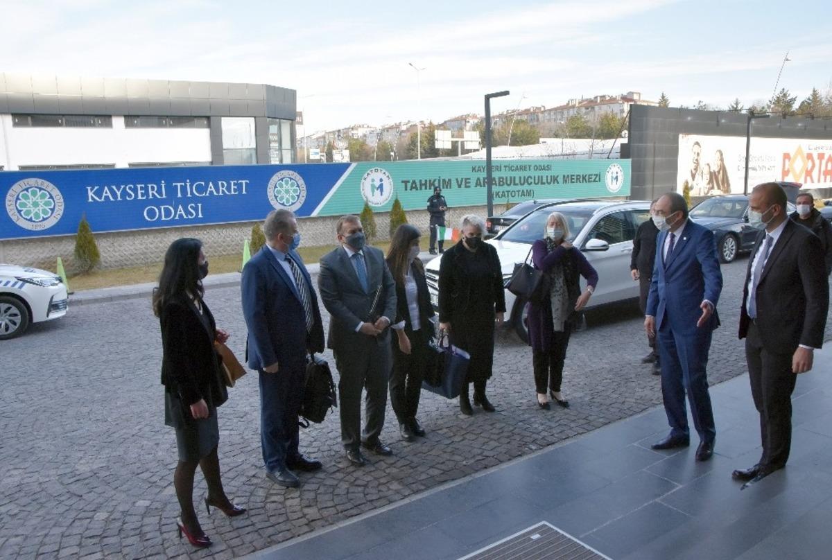 5 &uuml;lkenin b&uuml;y&uuml;kel&ccedil;ilerinden KTO&rsquo;ya ziyaret