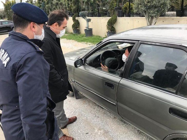 Burhaniye Kaymakamı Koronavirüs denetimlerine katıldı G5