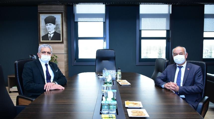 Alpu Belediye Başkanı G&uuml;ller&rsquo;den, Başkan K&uuml;peli&rsquo;ye ziyaret