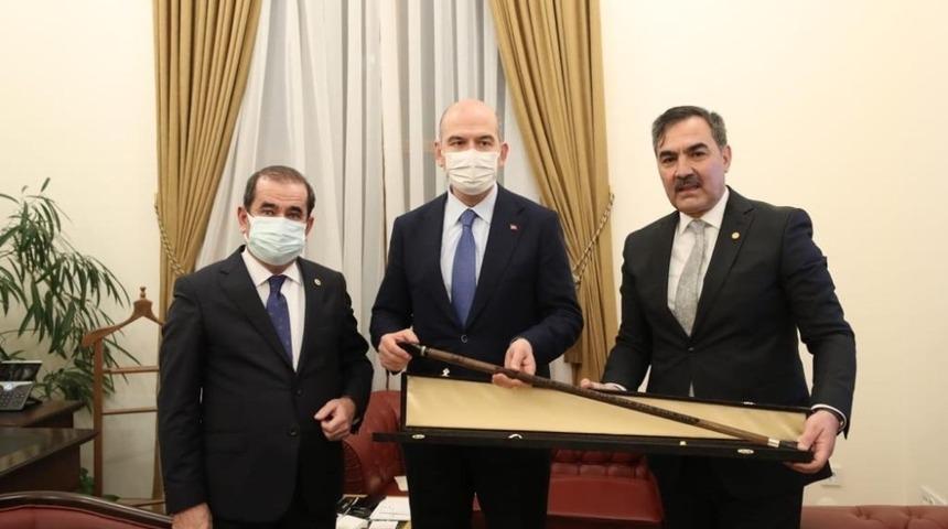 Başkan &Ccedil;oban&rsquo;dan Bakan Soylu&rsquo;ya ziyaret