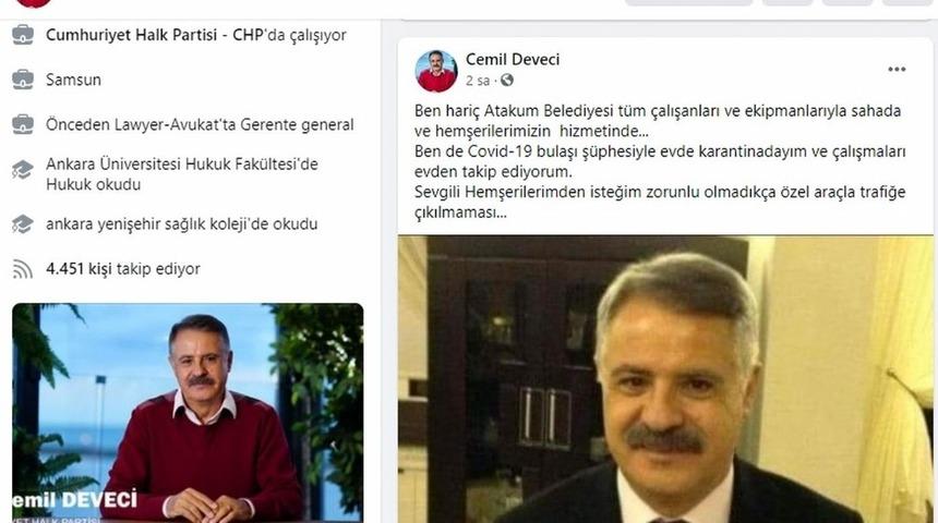 Kovid-19&rsquo;u atlatan Başkan Deveci temas ş&uuml;phesiyle tekrar karantinada