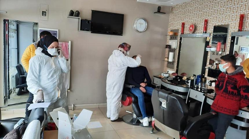 Berber ve kuaf&ouml;rlere korona vir&uuml;s testi yapılıyor