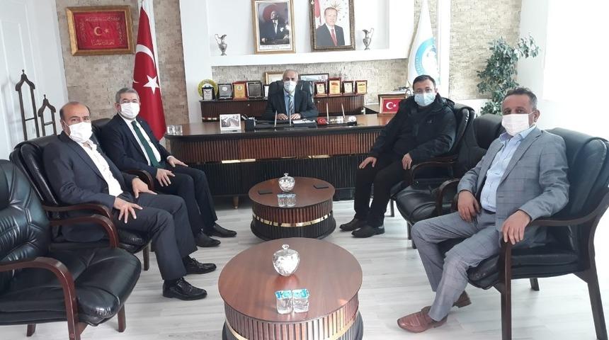 Başkan Takva&rsquo;dan Başkan Ensari&rsquo;ye ziyaret