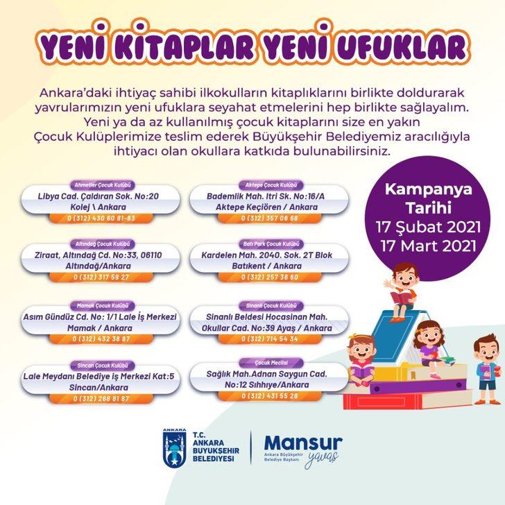 Ankara Büyükşehir Belediyesi’nden çocuklar için kitap kampanyası G2