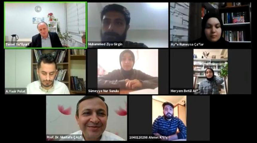 Rektör Çalış, İlahiyat Fakültesi öğrencileri ile bir araya geldi