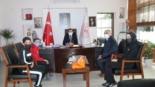 Karatecilerden Kabakcı’ya ziyaret