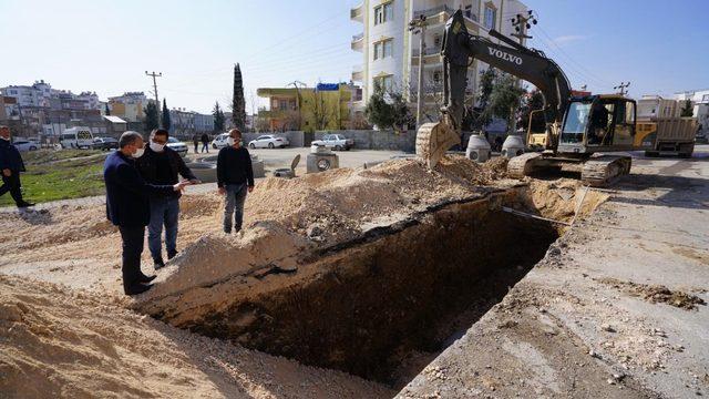 Başkan Kılınç, Dumlupınar Caddesindeki çalışmaları yerinde inceledi