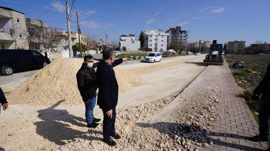 Başkan Kılın&ccedil;, Dumlupınar Caddesindeki &ccedil;alışmaları yerinde inceledi