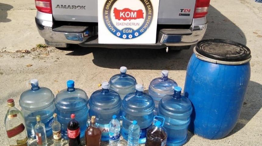 İskenderun&rsquo;da ka&ccedil;ak i&ccedil;ki operasyonu