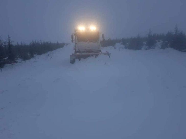 Köy yollarını açmak için seferber oldular G2