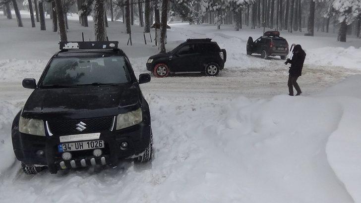 Kazdağları’nda kar yağışı devam ediyor G5
