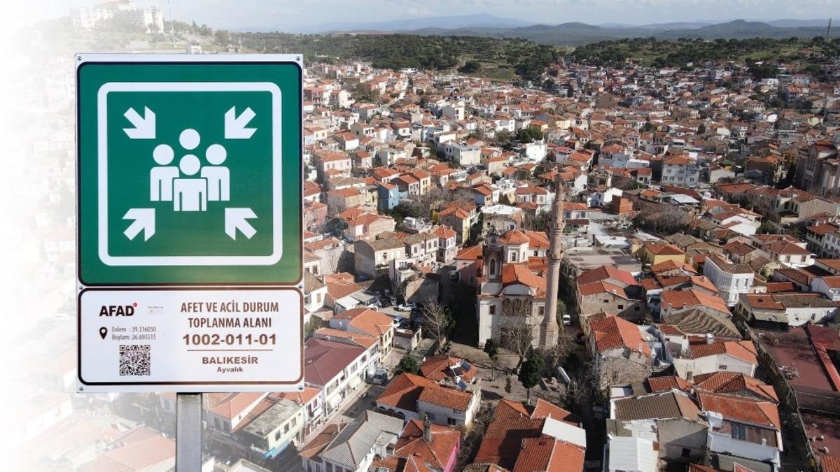 Ayvalık&rsquo;ta afet ve acil toplanma alanları belirlendi