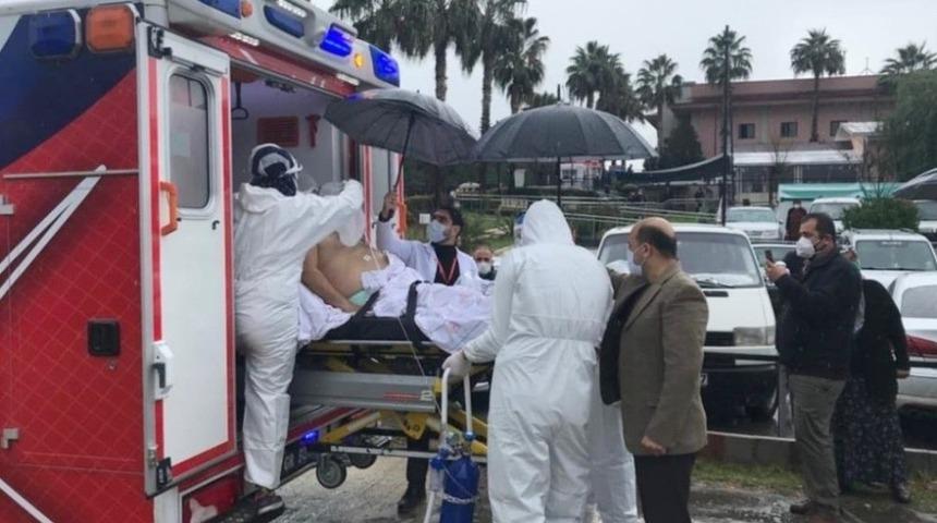 Korona hastası ambulans helikopter ile Adana’ya sevk edildi