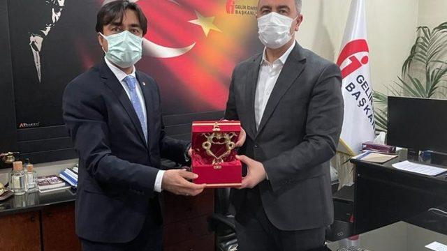 Cizre TSO Başkanı Sevinç, Gelir İdaresi Başkanı Bayrakdar ile görüştü