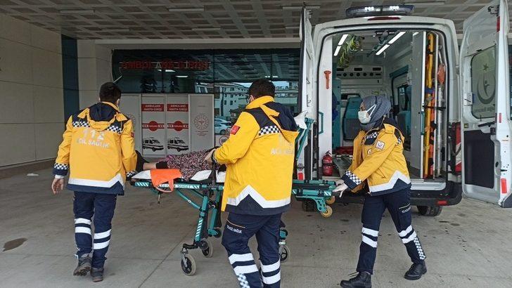 Bahçe hortumuyla yangına müdahale ederken hastanelik oldu G3