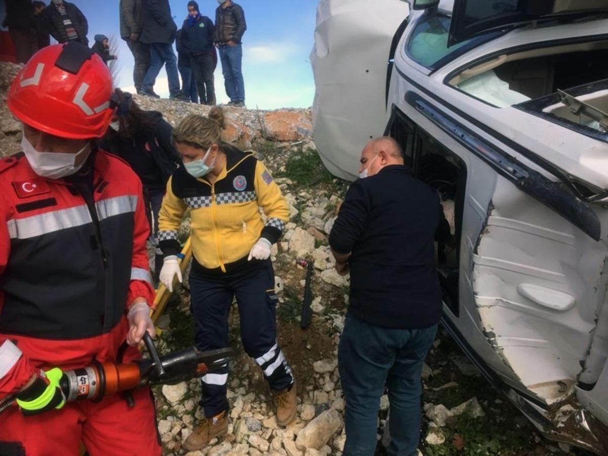 Yatağan&rsquo;da sıkışmalı trafik kazası